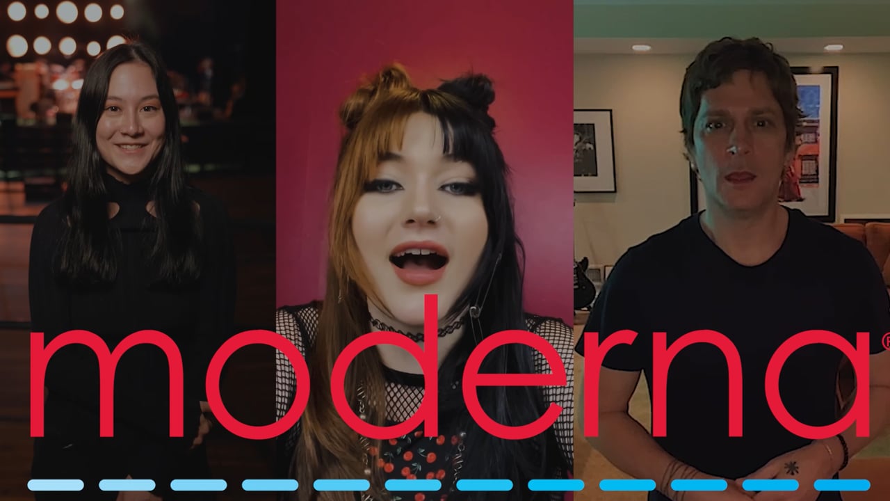 Musicians featured in LYRIC Entertainment Co.'s Moderna social campaign